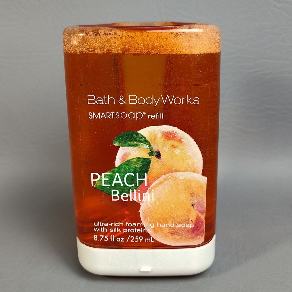 Bath & Body Works PEACH BELLINI Smart Soap Refill Ultra Rich Foaming NEW SEALED